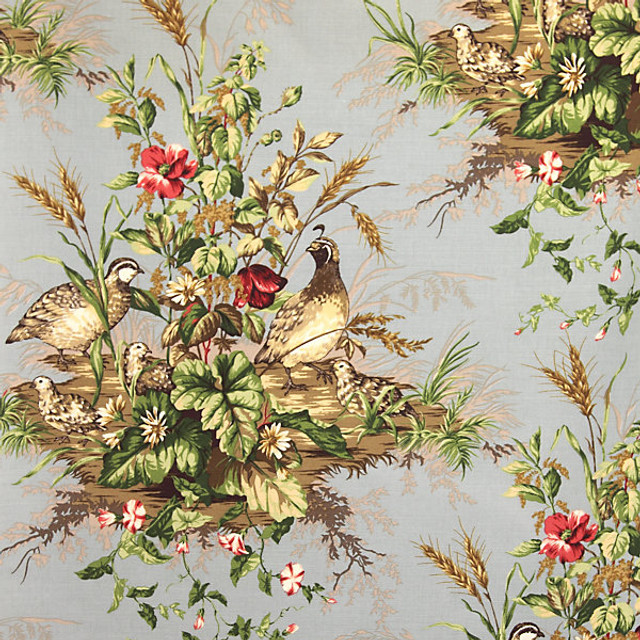 Edwin'S Covey/Multi On London Blue 16310-004 by Scalamandre Designer Fabric STOCKED AT 70% LINEN;30% COTTON ENGLAND LIGHT DUTY Horizontal: 31.5" and Vertical: 36" 54" - Swanky Fabrics -