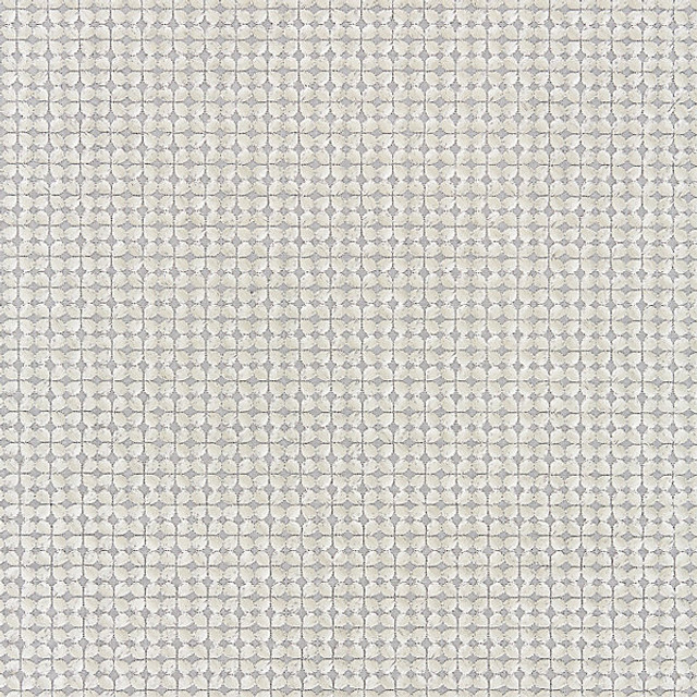 Floret Embroidery/Pewter 27133-003 by Scalamandre Designer Fabric MODERN LUXURY STOCKED AT 56% VISCOSE;36% LINEN;8% SPUN POLYESTER INDIA HEAVY DUTY Horizontal: .75" and Vertical: .75" 51" - Swanky Fabrics -
