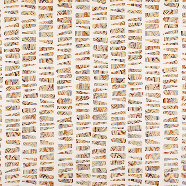 Galisteo/Ivory/Multi 7274-001 by Old World Weavers Designer Fabric STOCKED AT SCALAMANDRE WAREHOUSE 63% COTTON|37% VISCOSE INDIA MEDIUM DUTY Horizontal: 21" and Vertical: 13" 54" - Swanky Fabrics -