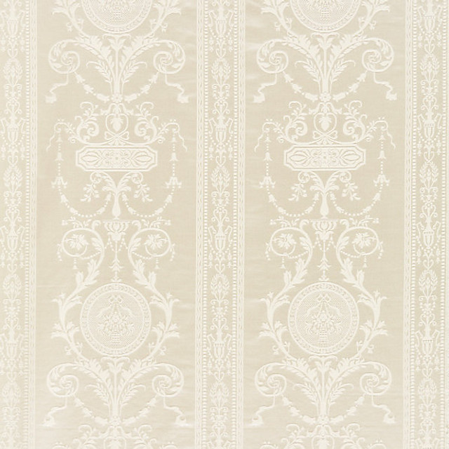 Hepplewhite/Ivory 516Mm-001 by Scalamandre Designer Fabric STOCKED AT 71% COTTON;29% SILK INDIA HEAVY DUTY Horizontal: 21.375" and Vertical: 13.875" 55.375" - Swanky Fabrics -