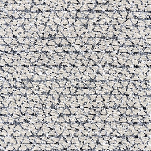 Kanoko/Indigo 27148-004 by Scalamandre Designer Fabric MODERN LUXURY STOCKED AT 72% LINEN;28% VISCOSE INDIA LIGHT DUTY Horizontal: 7.5" and Vertical: 6.75" 53" - Swanky Fabrics -