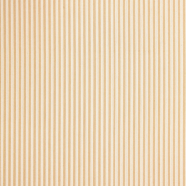 Kent Stripe/Biscuit 36395-001 by Scalamandre Designer Fabric CHATHAM STRIPES & PLAIDS STOCKED AT 100% COTTON INDIA LIGHT DUTY Horizontal: and Vertical: .25" 54" - Swanky Fabrics -