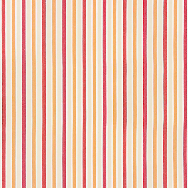 Leeds Cotton Stripe/Coral 27114-002 by Scalamandre Designer Fabric CHATHAM STRIPES & PLAIDS STOCKED AT 100% COTTON INDIA MEDIUM DUTY Horizontal: and Vertical: 4" 53" - Swanky Fabrics -