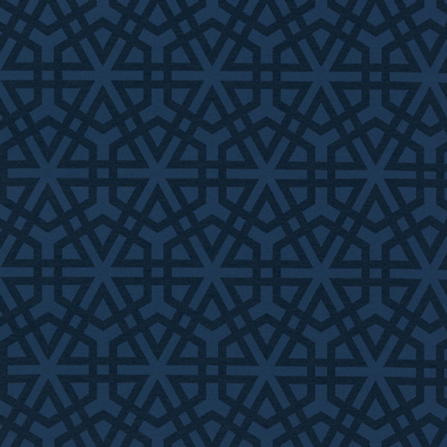 Lisbon Weave/Indigo 27198-004 by Scalamandre Designer Fabric ISOLA INDOOR/OUTDOOR COLLECTION STOCKED AT SCALAMANDRE WAREHOUSE 100% POLYESTER OUTDOOR FR ITALY DRAPERY ONLY Horizontal: 12" and Vertical: 6.89" 55" - Swanky Fabrics -