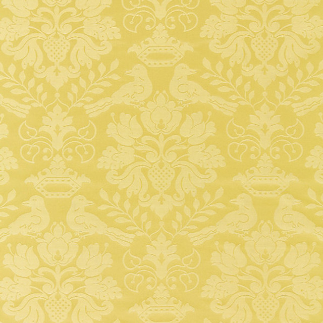 Love Bird/Butterscotch 1098Mm-005 by Scalamandre Designer Fabric STOCKED AT 100% SILK INDIA LIGHT DUTY Horizontal: 16" and Vertical: 13" 55" - Swanky Fabrics -
