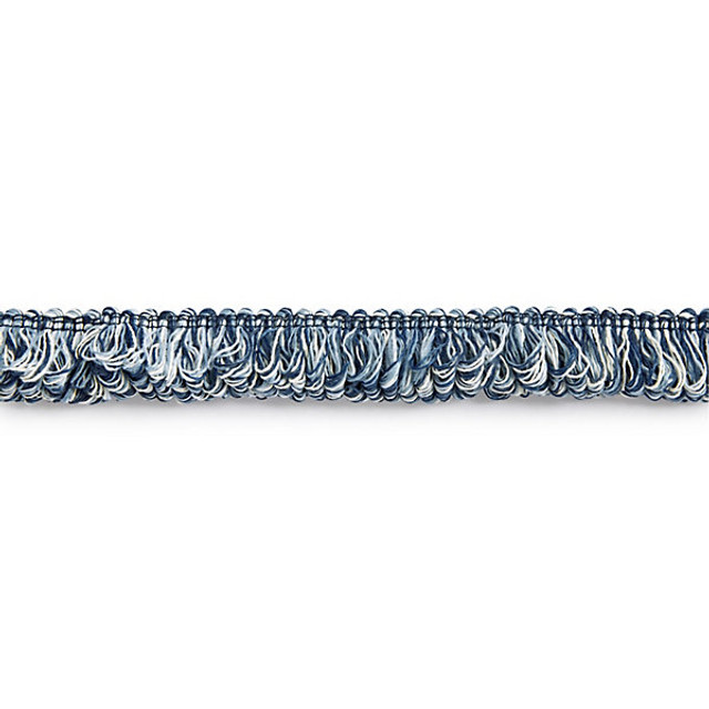 Maui Loop Fringe/Pacific Fl1348-004 by Scalamandre Trim Designer Trim STOCKED AT 100% POLYOLEFIN UNITED KINGDOM HEAVY DUTY Horizontal: .25" and Vertical: 1" - Swanky Fabrics -