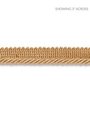 Millstone Twisted Cord Camel SCC3040005 by Scalamandre Designer Trim HAMPTONS TRIMMINGS 90% VISCOSE 10% ACRYLIC ITALY LIGHT DUTY Horizontal: and Vertical: 0.19 - Swanky Fabrics -