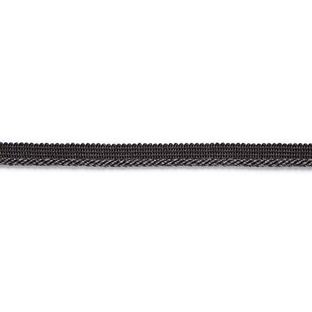 Millstone Twisted Cord/Charcoal C304-012 by Scalamandre Trim Designer Trim HAMPTONS TRIMMINGS STOCKED AT 90% VISCOSE;10% ACRYLIC ITALY LIGHT DUTY Horizontal: and Vertical: .188" - Swanky Fabrics -