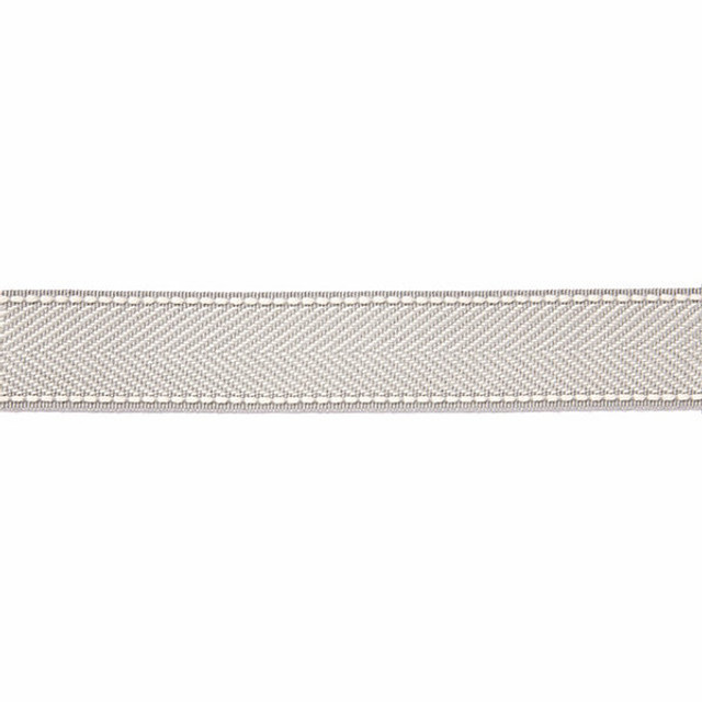 Montauk Herringbone Tape/Silver Grey T3285-005 by Scalamandre Trim Designer Trim HAMPTONS TRIMMINGS STOCKED AT 99% ACRYLIC;1% POLYESTER CHINA LIGHT DUTY Horizontal: and Vertical: 1.875" - Swanky Fabrics -