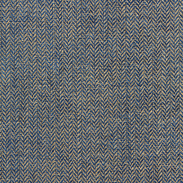 Oxford Herringbone Weave/Denim 27006-016 by Scalamandre Designer Fabric SPRING 2015;OXFORD HERRINGBONE BOOK; STOCKED AT 60% LINEN;30% VISCOSE;10% COTTON ITALY MEDIUM DUTY Horizontal: .25" and Vertical: .5" 55" - Swanky Fabrics -