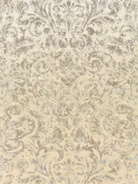 Palladio Velvet Damask Antique Silver SC165920001 by Scalamandre Designer Fabric MODERN LUXURY 60% VISCOSE 40% COTTON ITALY HEAVY DUTY Horizontal: 31.5" and Vertical: 26.75" 54 - Swanky Fabrics -
