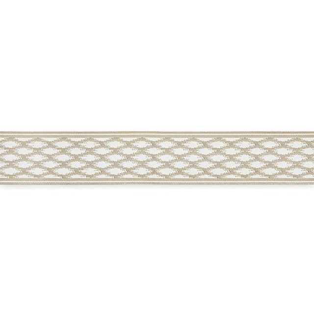 Patara Ikat Tape/Linen T3307-001 by Scalamandre Trim Designer Trim STOCKED AT 100% POLYOLEFIN UNITED KINGDOM HEAVY DUTY Horizontal: 1.5" and Vertical: 2.5" - Swanky Fabrics -