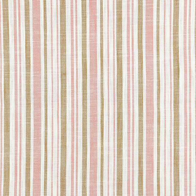 Pembroke Stripe/Pink Sand 27116-001 by Scalamandre Designer Fabric CHATHAM STRIPES & PLAIDS STOCKED AT 100% COTTON INDIA LIGHT DUTY Horizontal: and Vertical: 4" 54" - Swanky Fabrics -