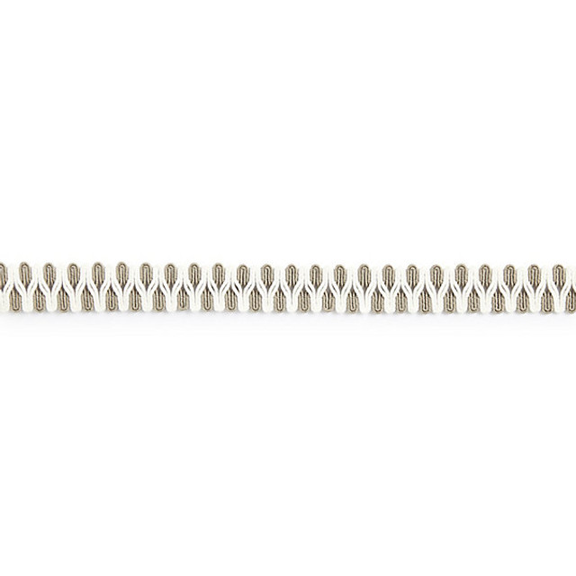 Playa Gimp Braid/Linen V1247-001 by Scalamandre Trim Designer Trim STOCKED AT 94% POLYOLEFIN, 6% NYLON UNITED KINGDOM HEAVY DUTY Horizontal: .375" and Vertical: 0.875" - Swanky Fabrics -
