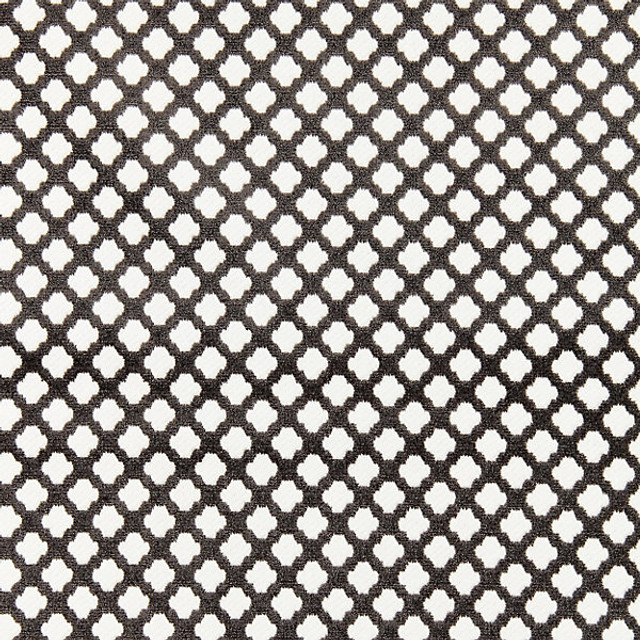 Pomfret/Carbon 26692M-019 by Scalamandre Designer Fabric BOTANICA STOCKED AT 53% COTTON;47% VISCOSE INDIA MEDIUM DUTY Horizontal: 1" and Vertical: 1" 55" - Swanky Fabrics -