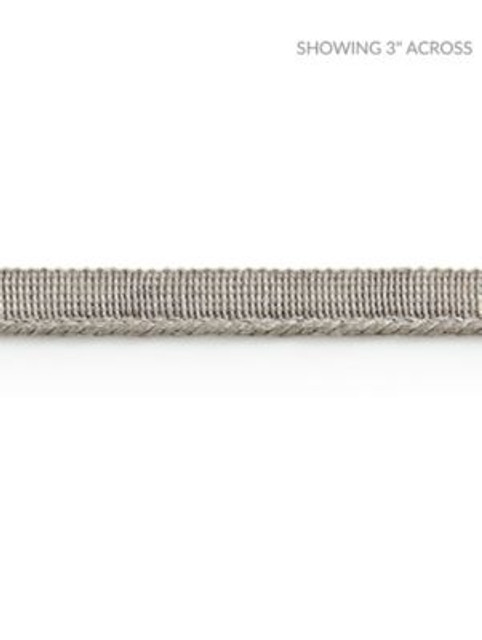 Sanna Linen Cord Fog SCC3110006 by Scalamandre Designer Trim NORDEN 100% LINEN BELGIUM LIGHT DUTY Horizontal: and Vertical: 0.13 - Swanky Fabrics -