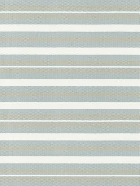 Santorini Stripe Seagull SC271880001 by Scalamandre Designer Fabric ISOLA INDOOR / OUTDOOR 100% POLYOLEFIN U.S.A. HEAVY DUTY Horizontal: 11" and Vertical: 0" 52 - Swanky Fabrics -