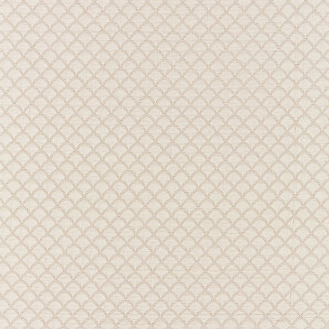 Scallop Weave/Oyster 27137-001 by Scalamandre Designer Fabric MODERN LUXURY STOCKED AT 67% COTTON;25% LINEN;8% POLYESTER INDIA MEDIUM DUTY Horizontal: .75" and Vertical: .625" 53.5" - Swanky Fabrics -