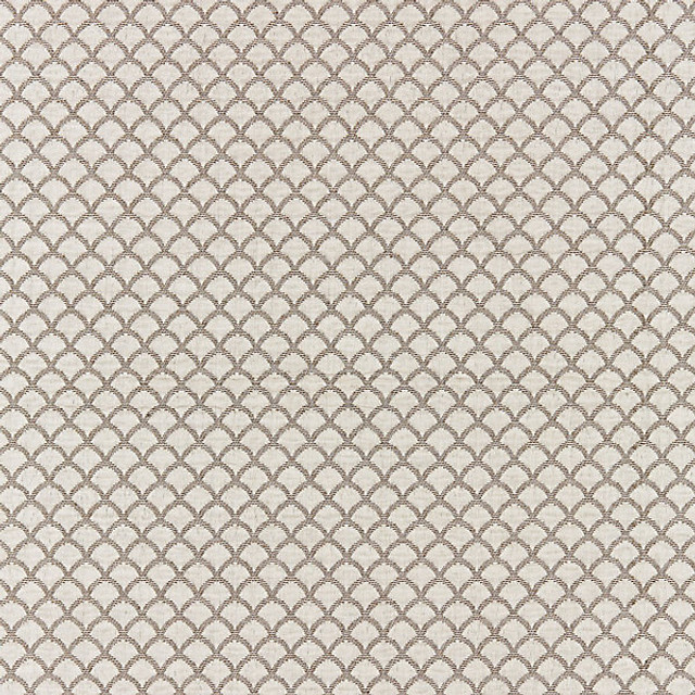 Scallop Weave/Flax 27137-003 by Scalamandre Designer Fabric MODERN LUXURY STOCKED AT 67% COTTON;25% LINEN;8% POLYESTER INDIA MEDIUM DUTY Horizontal: .75" and Vertical: .625" 53.5" - Swanky Fabrics -