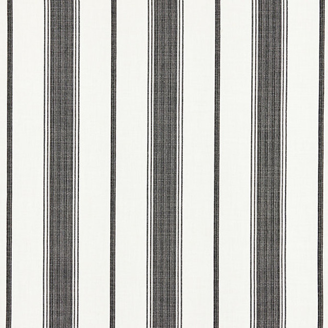Sconset Stripe/Carbon 27110-005 by Scalamandre Designer Fabric CHATHAM STRIPES & PLAIDS STOCKED AT 100% SOLUTION DYED ACRYLIC MEXICO MEDIUM DUTY Horizontal: and Vertical: 6.625" 54" - Swanky Fabrics -