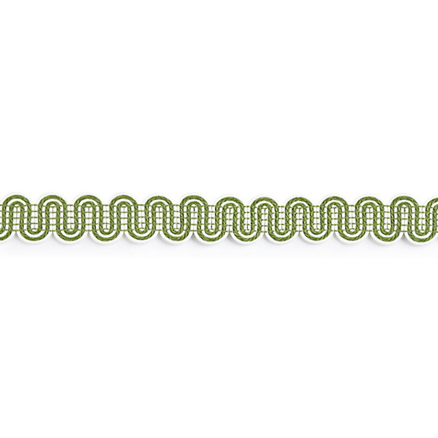 Serpentine Braid/Palm V1246-003 by Scalamandre Trim Designer Trim STOCKED AT 90% POLYOLEFIN, 10% NYLON UNITED KINGDOM HEAVY DUTY Horizontal: 1.125" and Vertical: 1.75" - Swanky Fabrics -