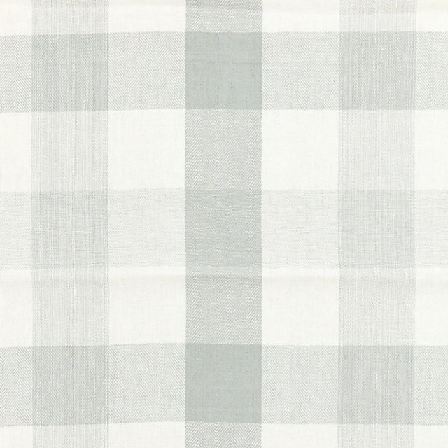 Westport Linen Plaid/Mineral 27135-006 by Scalamandre Designer Fabric CHATHAM STRIPES & PLAIDS STOCKED AT 100% LINEN INDIA MEDIUM DUTY Horizontal: 15.75" and Vertical: 15.5" 60" - Swanky Fabrics -