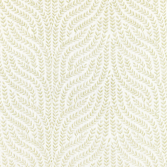 Willow Vine Embroidery/Celery 27125-002 by Scalamandre Designer Fabric BOTANICA STOCKED AT 80% LINEN;20% VISCOSE INDIA LIGHT DUTY Horizontal: 15.75" and Vertical: 8" 52" - Swanky Fabrics -