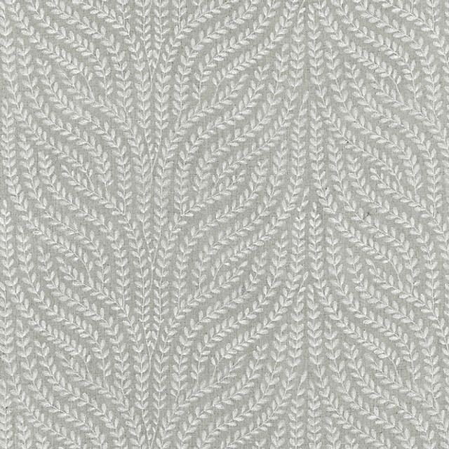 Willow Vine Embroidery/French Grey 27125-005 by Scalamandre Designer Fabric BOTANICA STOCKED AT 80% LINEN;20% VISCOSE INDIA LIGHT DUTY Horizontal: 15.75" and Vertical: 8" 52" - Swanky Fabrics -