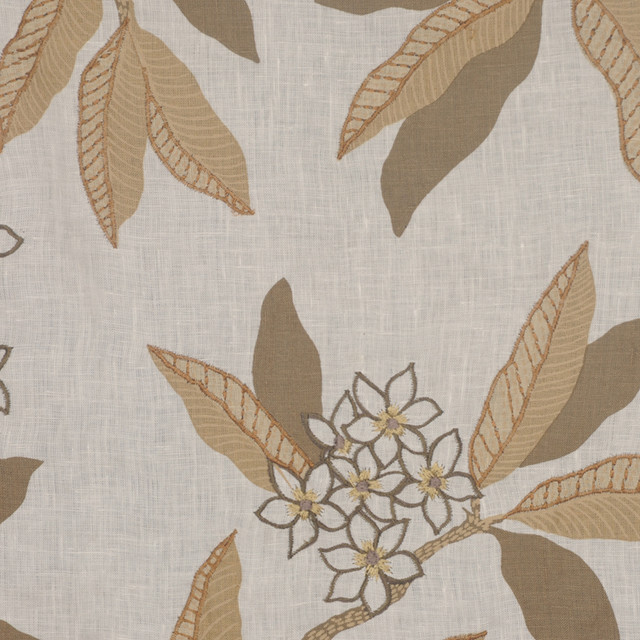 A0335 163 by RM CoCo Designer Fabric English Garden 95% Linen, 5% Viscose Rayon - Dry clean only Horizontal: 26.7 and Vertical: 35.4 53 - Swanky Fabrics -