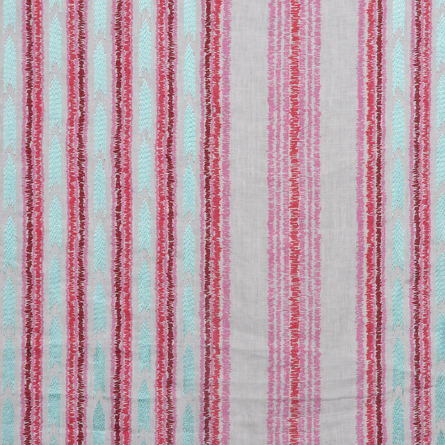 A0490 Poppy by RM CoCo Designer Fabric Bollywood 89 LIN 8 VISC 3 SPUN POLY - Dry clean only Horizontal: 12.9 and Vertical: 3.15 54 - Swanky Fabrics -