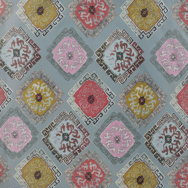 Tribal Threads Painted Sands by RM CoCo Designer Fabric 2018 Spring - Luxe Collection 100% Cotton Embroidery 100% Viscose Base See Sample 0 Horizontal: 28.549.5 60  - Swanky Fabrics -