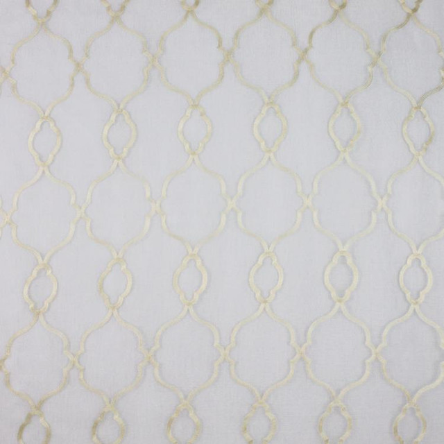Palera Ivory by RM CoCo Designer Fabric Window Dressing 100% POLYESTER GROUND 100 COTT E - Machine washable Horizontal: 6 and Vertical: 11.75 52 - Swanky Fabrics -