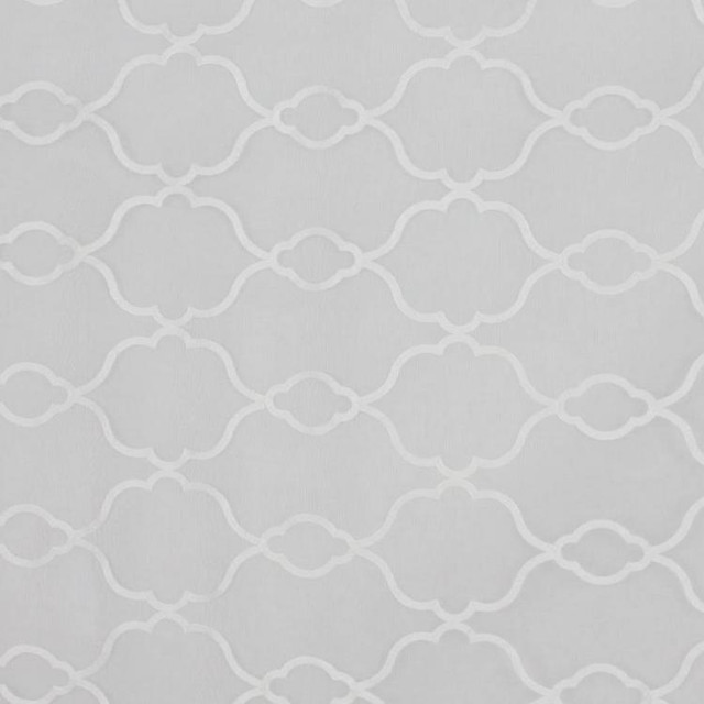 Moorish White by RM CoCo Designer Fabric Window Dressing 100 POLYESTER - Dry clean only Horizontal: 6 and Vertical: 11.6 106 - Swanky Fabrics -