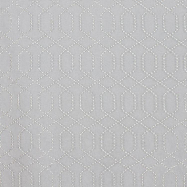 Crestview Snow by RM CoCo Designer Fabric Window Dressing 100 POLYESTER - Dry clean only Horizontal: 3.25 and Vertical: 6.25 52 - Swanky Fabrics -