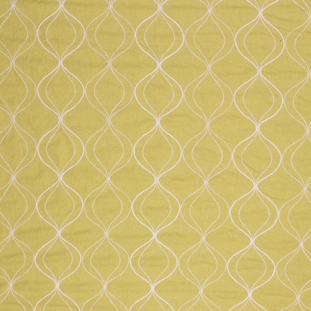Kismet Citron by RM CoCo Designer Fabric Inspired Living Vol 5 60 POLY 30 COTTON 10 LINEN - Dry clean only Horizontal: 10.6 and Vertical: 5.3 51 - Swanky Fabrics -