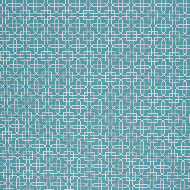 Hunan Trellis Capri Blue by RM CoCo Designer Fabric Finishing Touches Vol 4 65 COTTON 35 POLYESTER - Dry clean only Horizontal: 3.5 and Vertical: 3.5 57 - Swanky Fabrics -