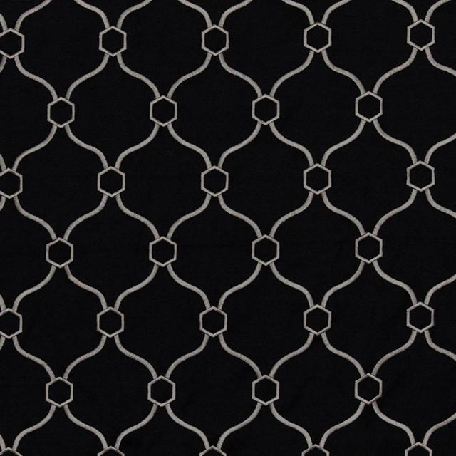 Picardie Trellis Mica by RM CoCo Designer Fabric Finishing Touches Vol 11 32% Viscose 30% Polyester 26% Linen 12% Rayon See Sample 60000 Horizontal: 3.755 55  - Swanky Fabrics -