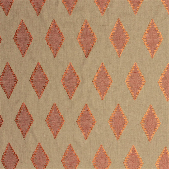 Trieste Melon by RM CoCo Designer Fabric Inspired Living Vol 8 100% Polyester See Sample 0 Horizontal: 6.58 54  - Swanky Fabrics -