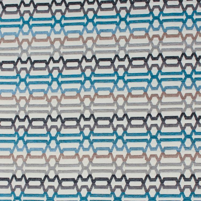 Festival Trellis Tidal Pool by RM CoCo Designer Fabric Inspired Living Vol 10 85% Polyester 15% Rayon - Dry clean only Horizontal: 8.75 and Vertical: 4.75 54 - Swanky Fabrics -