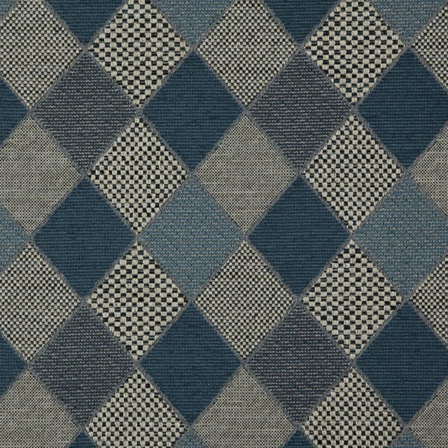 Harlequin Marine by RM CoCo Designer Fabric Modern Mix 100% Polyester - Cool wash w/ care, no bleach Horizontal: 6.666 and Vertical: 8 55 - Swanky Fabrics -