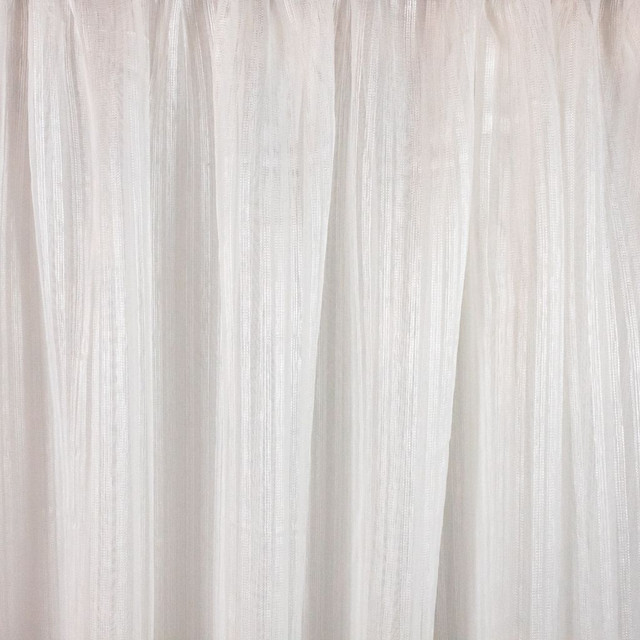 Watauga White Dove by RM CoCo Designer Fabric Sheer Indulgence Regular Book 100% Polyester See Sample 0 Horizontal: 6.6250 110  - Swanky Fabrics -