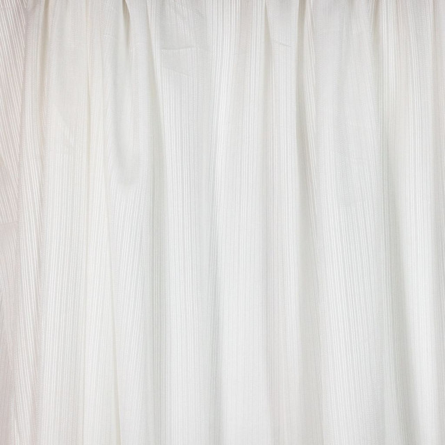 Weir China White by RM CoCo Designer Fabric Sheer Indulgence Regular Book 100% Polyester See Sample 0 Horizontal: 1.20 110  - Swanky Fabrics -