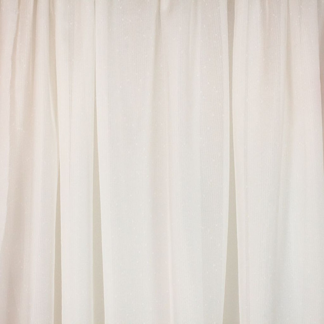 Vesey White Sand by RM CoCo Designer Fabric Sheer Indulgence Regular Book 100% Polyester See Sample 0 Horizontal: 00 110  - Swanky Fabrics -