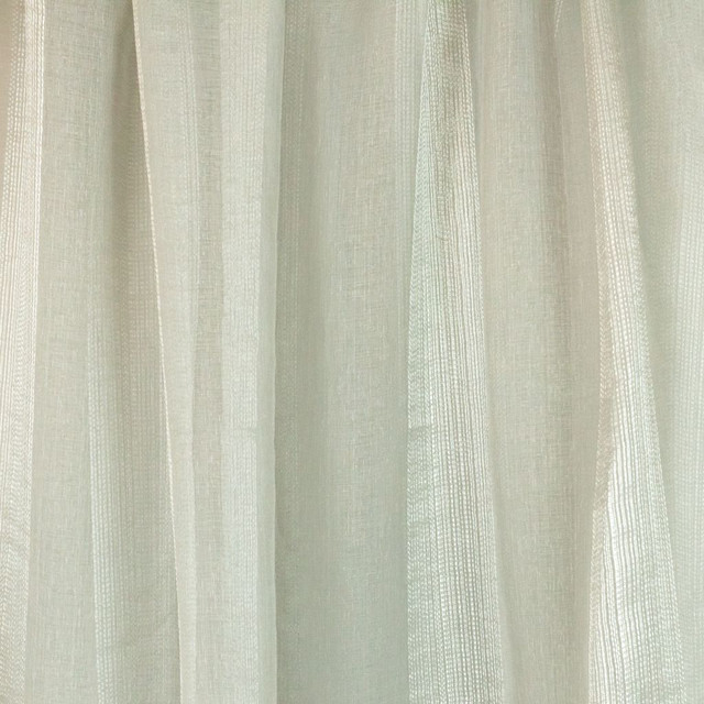Zeda Pewter by RM CoCo Designer Fabric Sheer Indulgence Regular Book 100% Polyester See Sample 0 Horizontal: 7.880 110  - Swanky Fabrics -