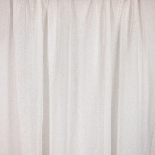 Yardena Evening White by RM CoCo Designer Fabric Sheer Indulgence Regular Book 100% Polyester See Sample 0 Horizontal: 00 110  - Swanky Fabrics -