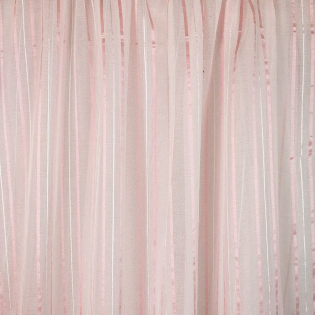 Ziv Palazzo Pink by RM CoCo Designer Fabric Sheer Indulgence Regular Book 100% Polyester See Sample 0 Horizontal: 3.750 110  - Swanky Fabrics -