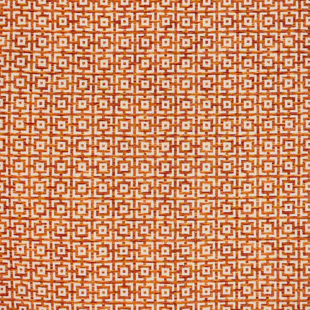 Shoji Fret Pumpkin by RM CoCo Designer Fabric Finishing Touches Vol 13 37% Polyester 36% Rayon 27% Cotton See Sample 18000 Horizontal: 1.6671.75 54  - Swanky Fabrics -