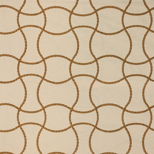 Roped In Old Gold by RM CoCo Designer Fabric Finishing Touches Vol 13 64% Polyester 32% Cotton 4% Linen See Sample 0 Horizontal: 8.6614229.13 56  - Swanky Fabrics -