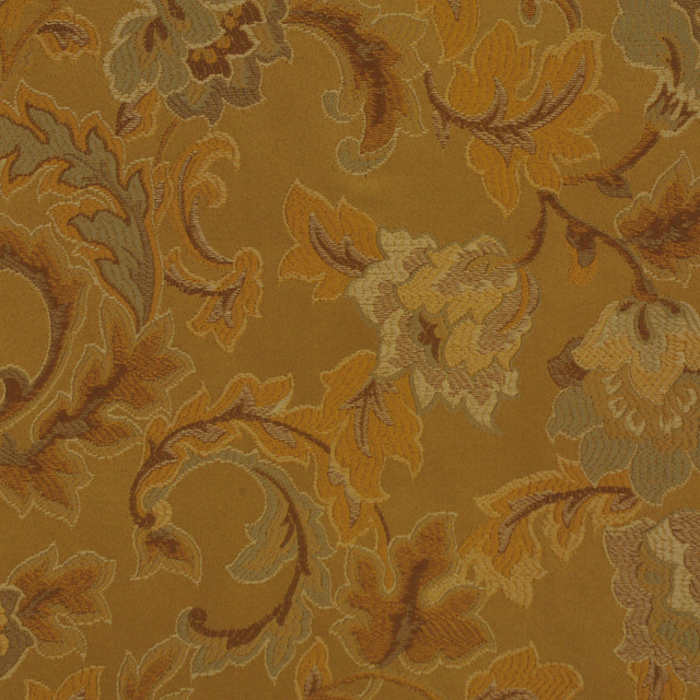 Godiva Kelp by RM CoCo Designer Fabric Sweet Indulgence 100% Polyester Jacquard - Dry clean only Horizontal: 13.33 and Vertical: 13.55 54 - Swanky Fabrics -