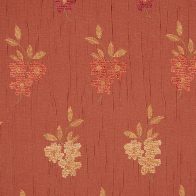 Brulee Merlot by RM CoCo Designer Fabric Sweet Indulgence 53% Viscose 47% Polyester Jacqua - Dry clean only Horizontal: 13.88 and Vertical: 7.13 54 - Swanky Fabrics -